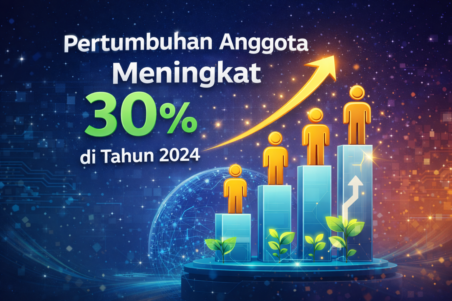 Pertumbuhan Anggota Meningkat 30% di Tahun 2024