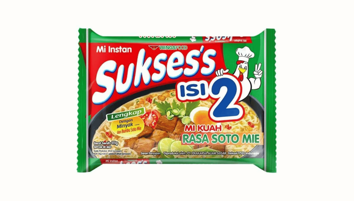 Mie Suksess Isi 2 Rasa Soto Mie